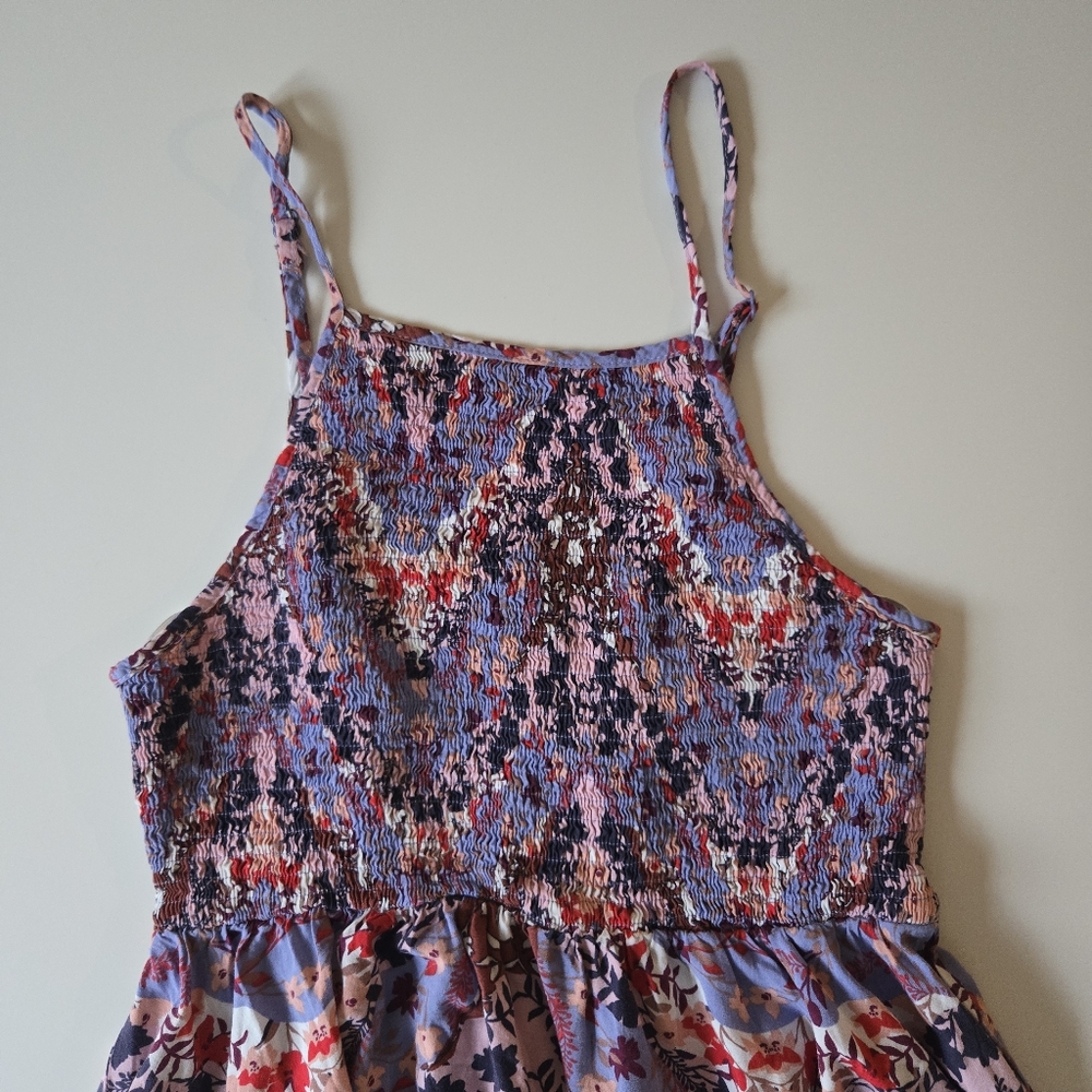 Anthropologie Abel the Label Lilac Smocked Ruffle Maxi Dress - Picture 4 of 8
